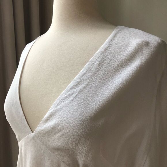 Lewit Split Kimono Sleeve Dress White NWT 6 - Picture 4 of 10